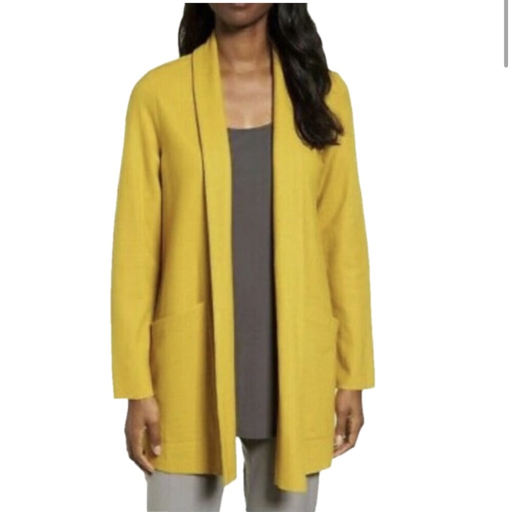 Eileen Fisher Mused Shawl wool sweater